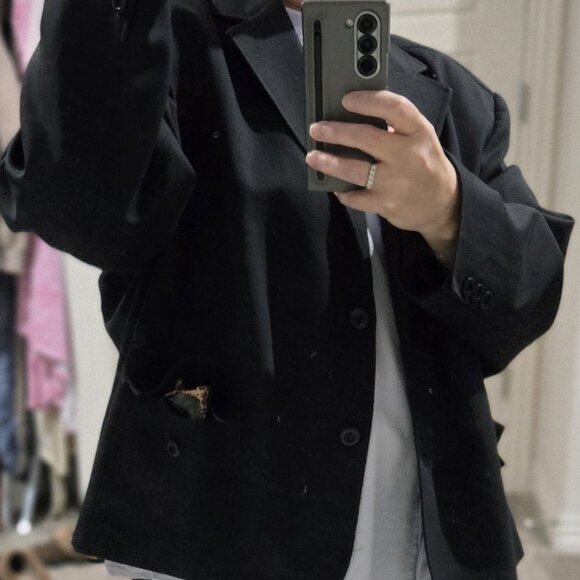 Talbots 22W Petite Black Blazer - Stretch - Picture 4 of 8